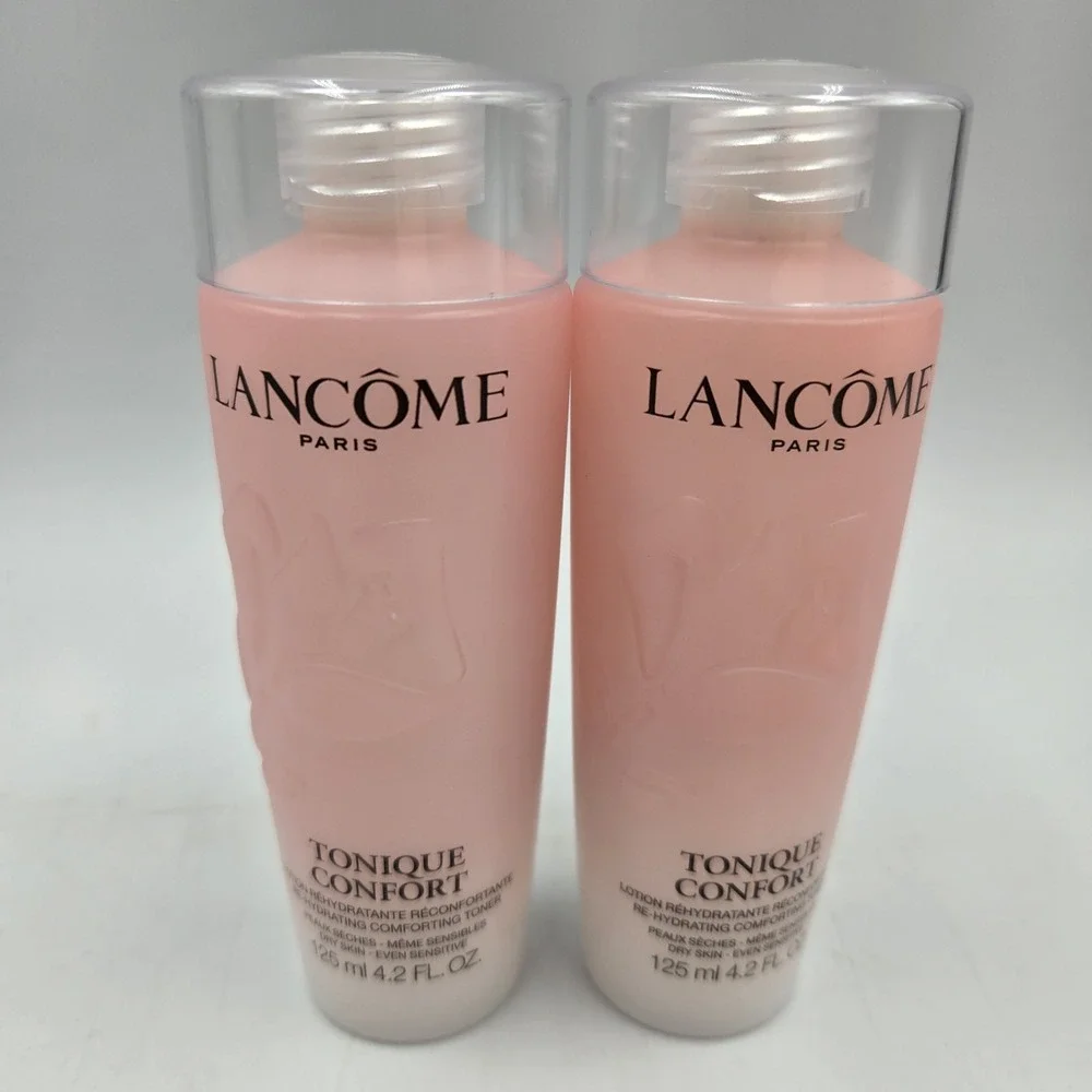2 Lancome Tonique Confort Re-hydrating Comforting Toner 4.2 oz / 125ml Each New